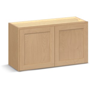 RELIABILT Parkstone II Wall Cabinet, Wheat Stained, 33" W, 2 Doors, Fully Assembled - 641537 | Lowe's Pro Supply